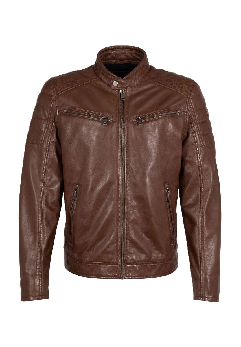 Klassische Bikerjacke aus Leder