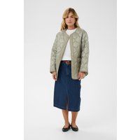 Oversize Steppjacke mit Wellenmuster