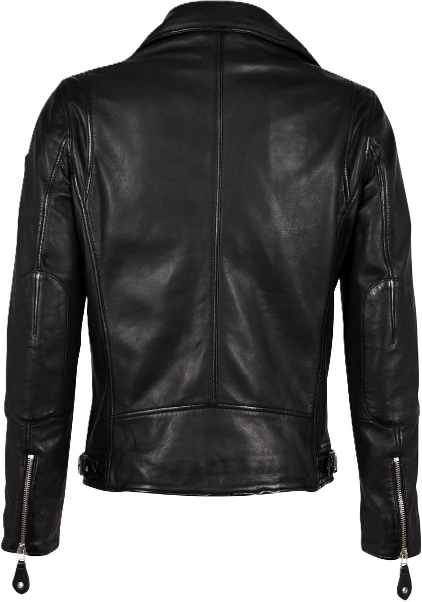 Mauritius LEATHERWEAR Lederjacke, Reverskragen, für Herren, schwarz, M