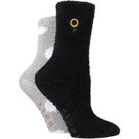 Kuschelige Socken Sonnenblumen-Punktemuster
