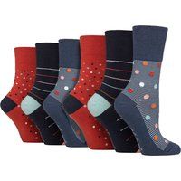 Gemusterte Baumwollsocken mit Komfortbund
