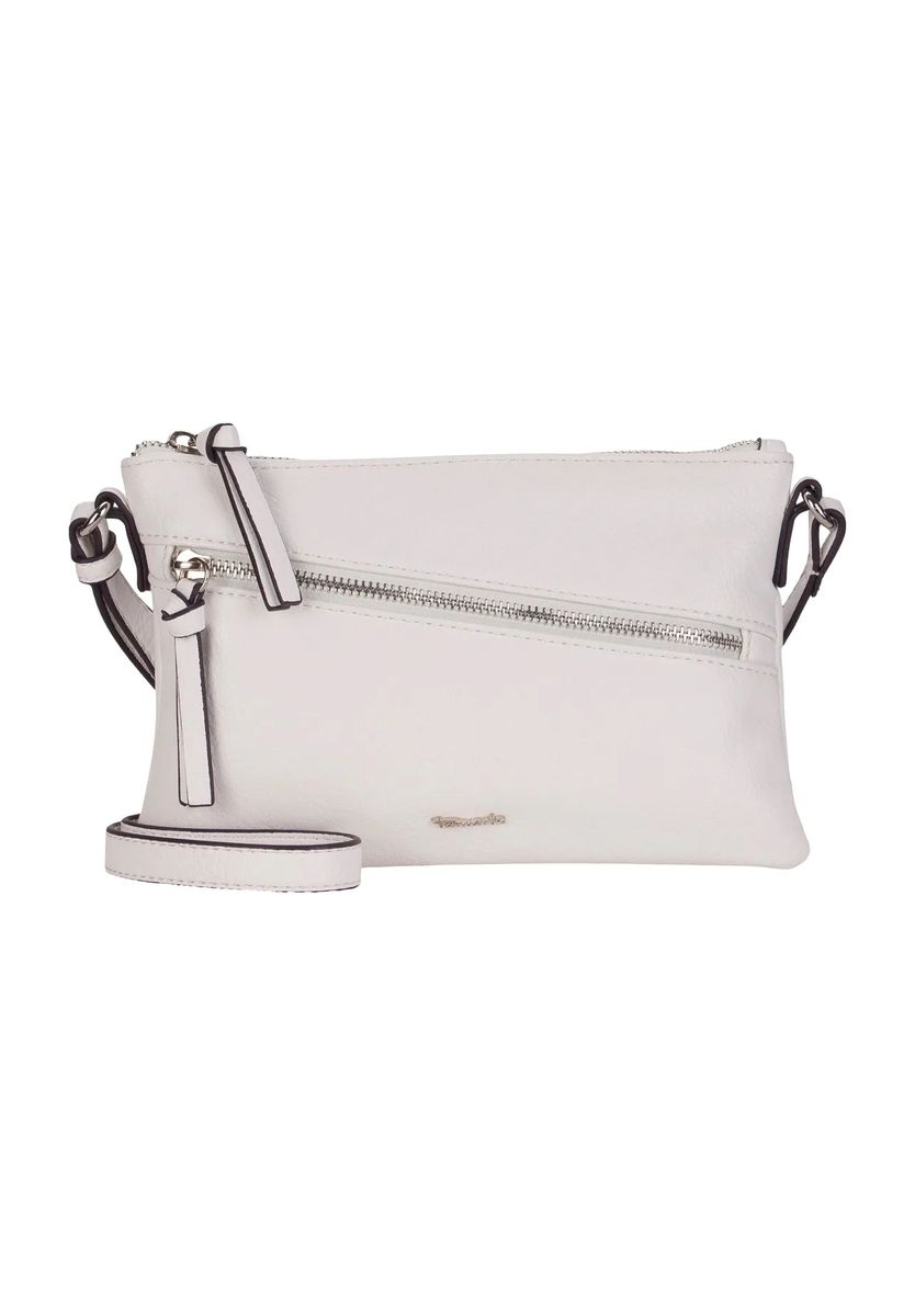 Tamaris Umhängetasche, Kunstleder, Emblem, uni, für Damen, weiß, 99