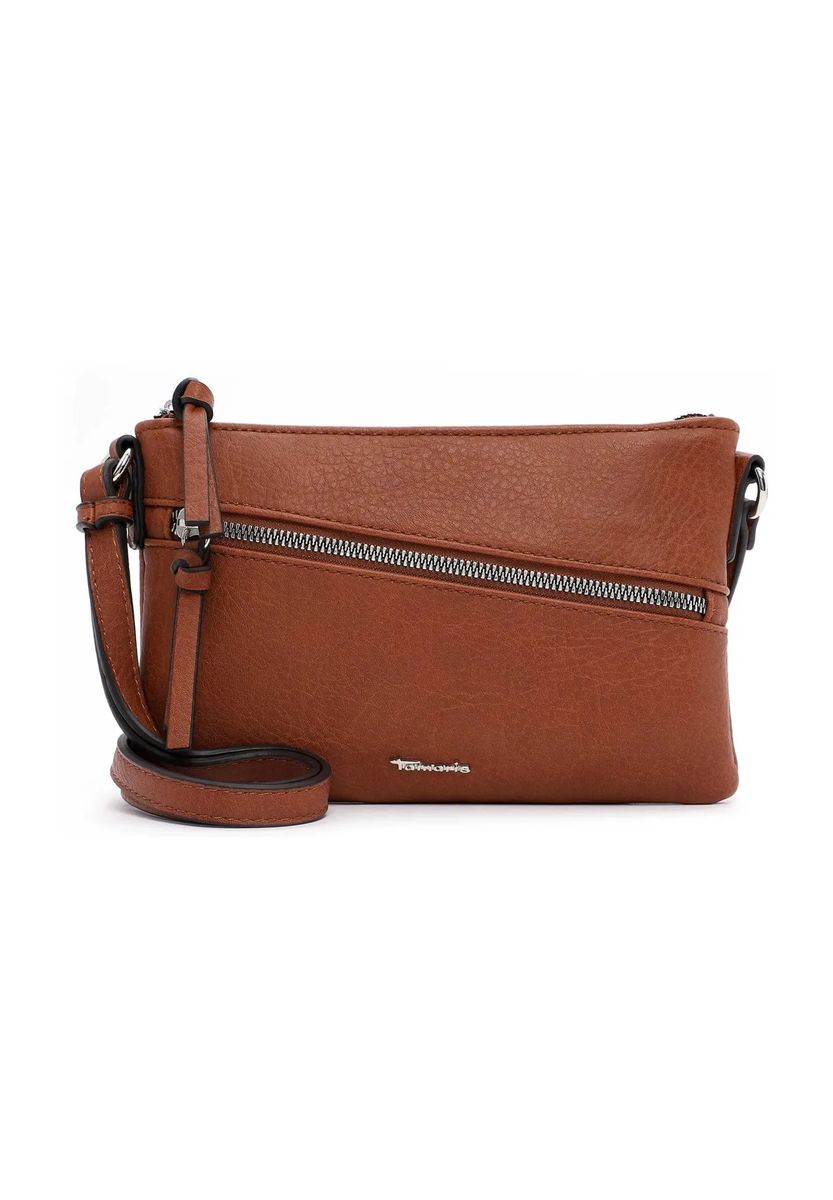 Tamaris Umhängetasche, Kunstleder, Emblem, uni, für Damen, braun, 99