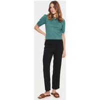 Lässige Strickhose mit geradem Bein