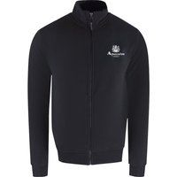 Fleece-Sweatshirt mit Logo und Reißverschluss