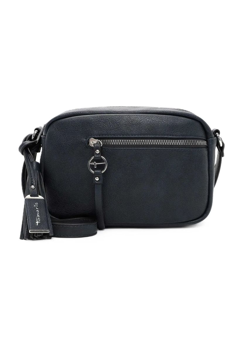 Tamaris Schultertasche, Quastenanhänger, Reißverschluss, für Damen, blau