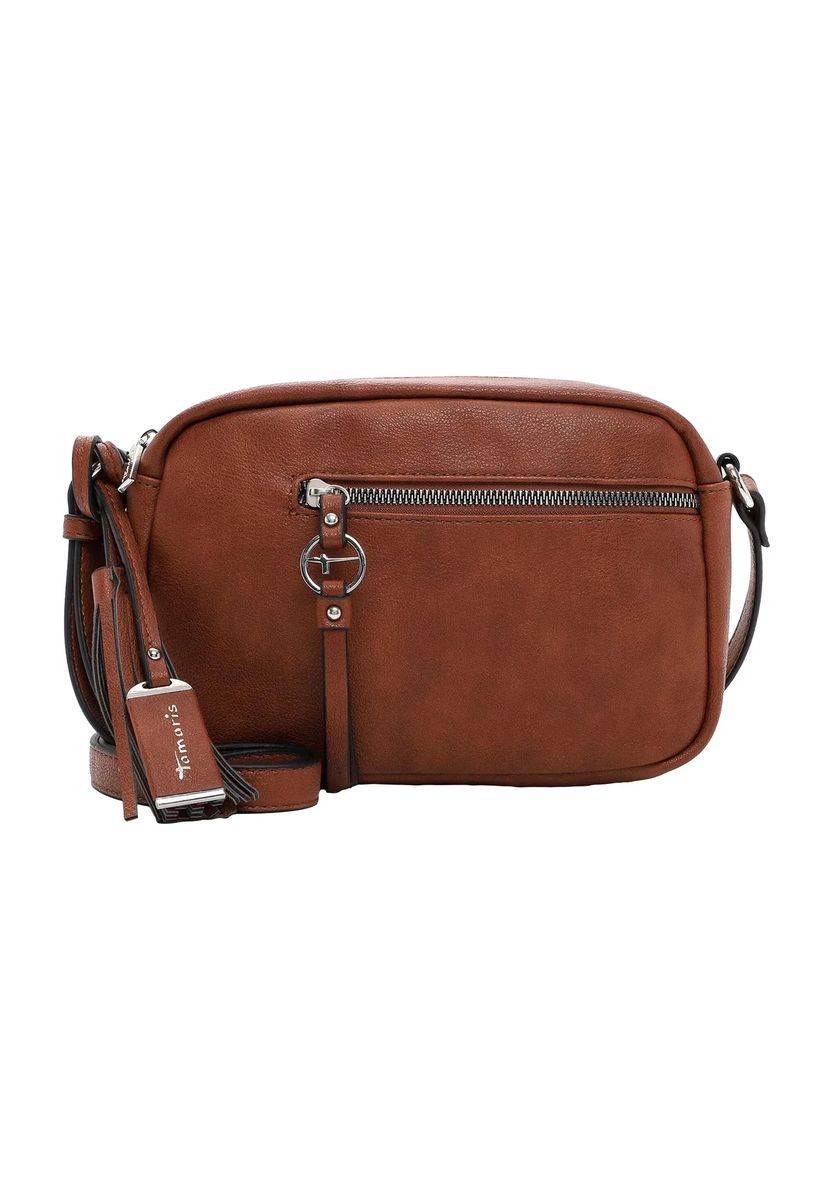 Tamaris Schultertasche, Quastenanhänger, Reißverschluss, für Damen, braun