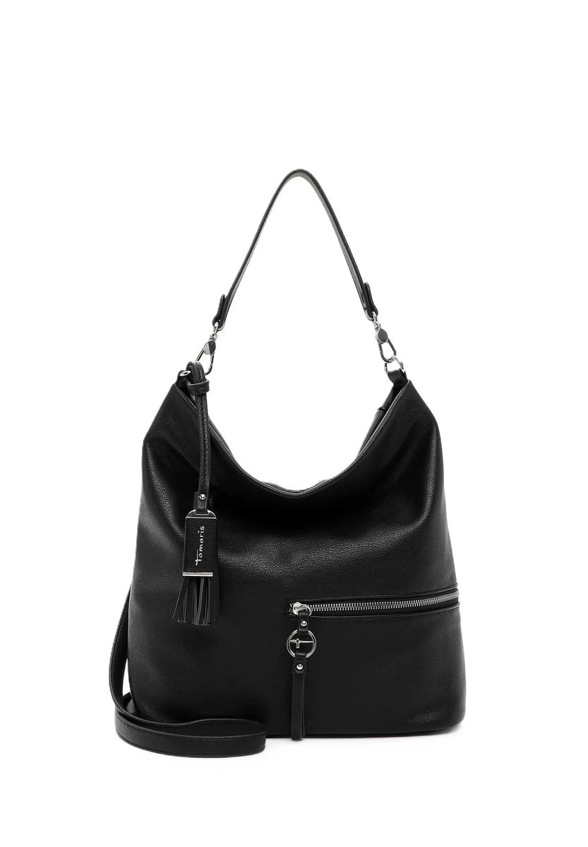 Tamaris Schultertasche, Reißverschluss, Anhänger, für Damen, schwarz, 99