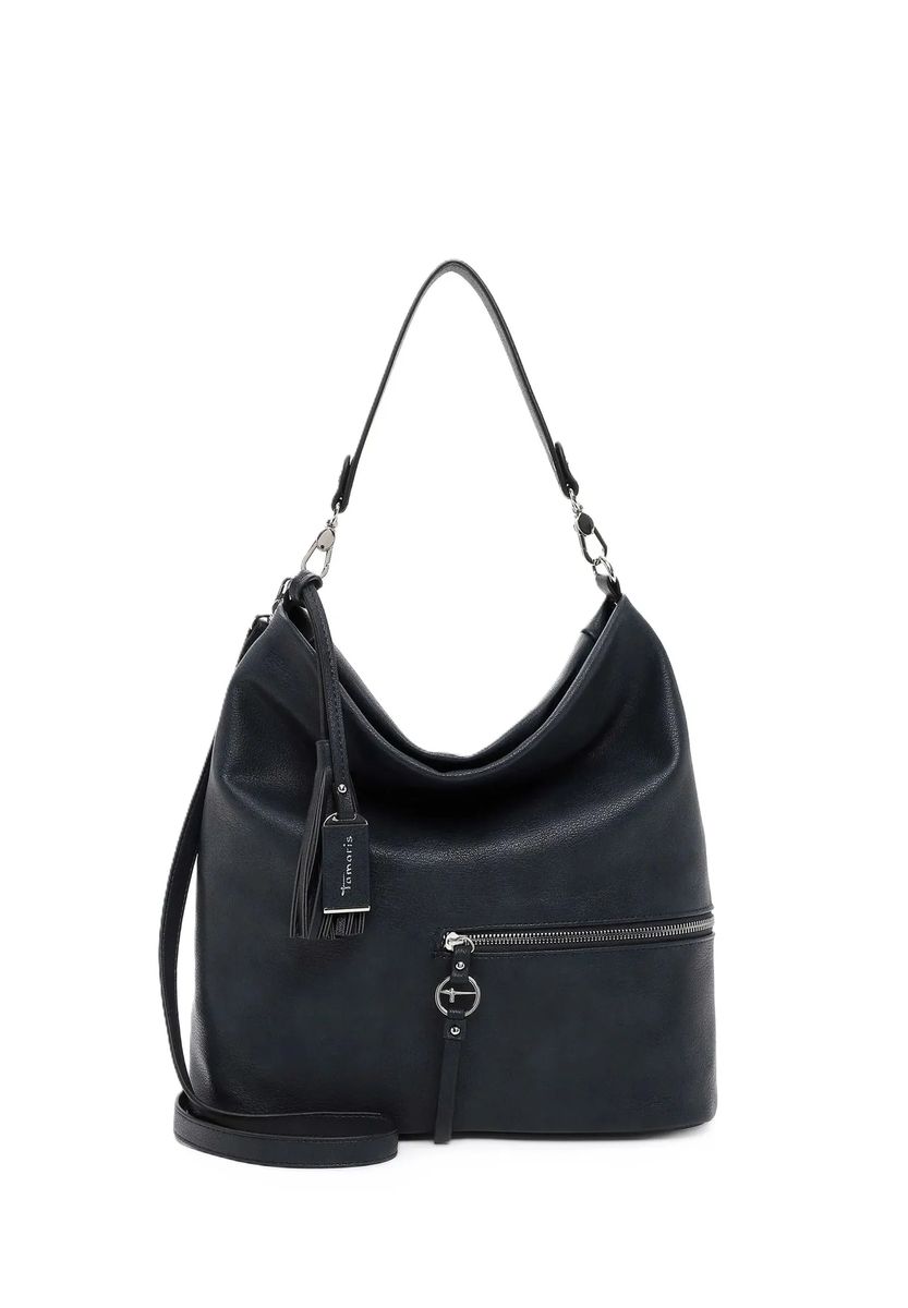 Tamaris Schultertasche, Reißverschluss, Anhänger, für Damen, blau, 99