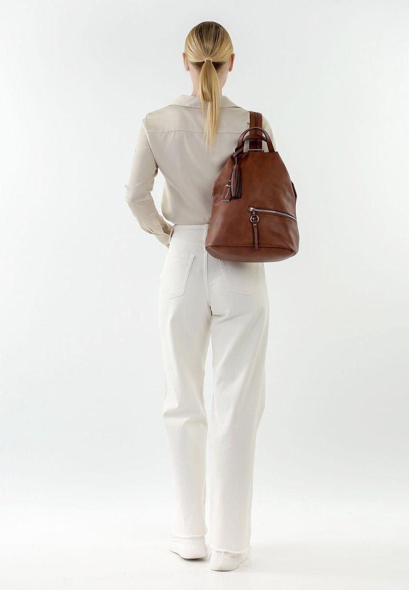 Tamaris Rucksack, Anhänger, Steckfach, für Damen, braun, 99