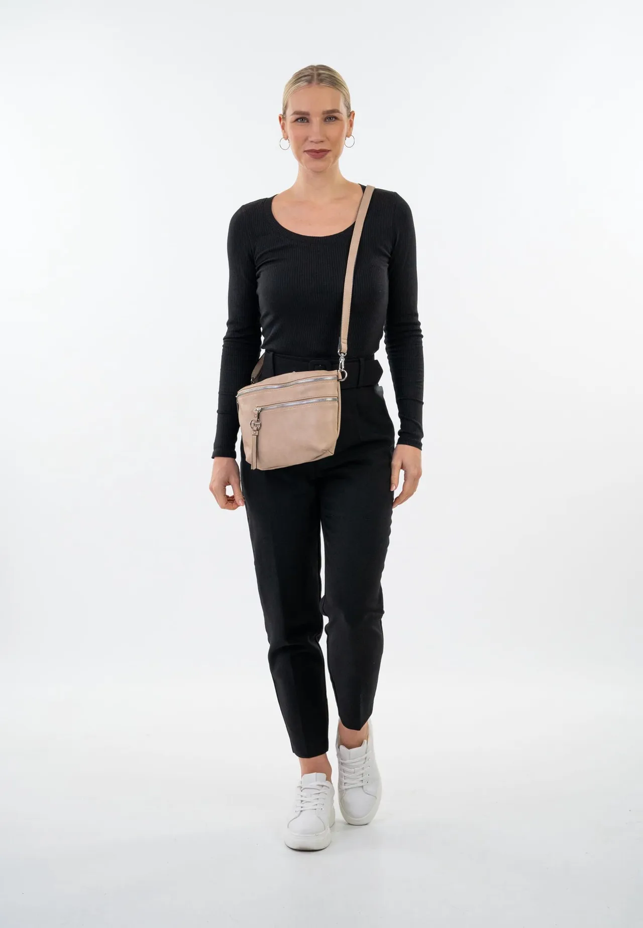 Tamaris Gürteltasche, Anhänger, Kunstleder, für Damen, beige