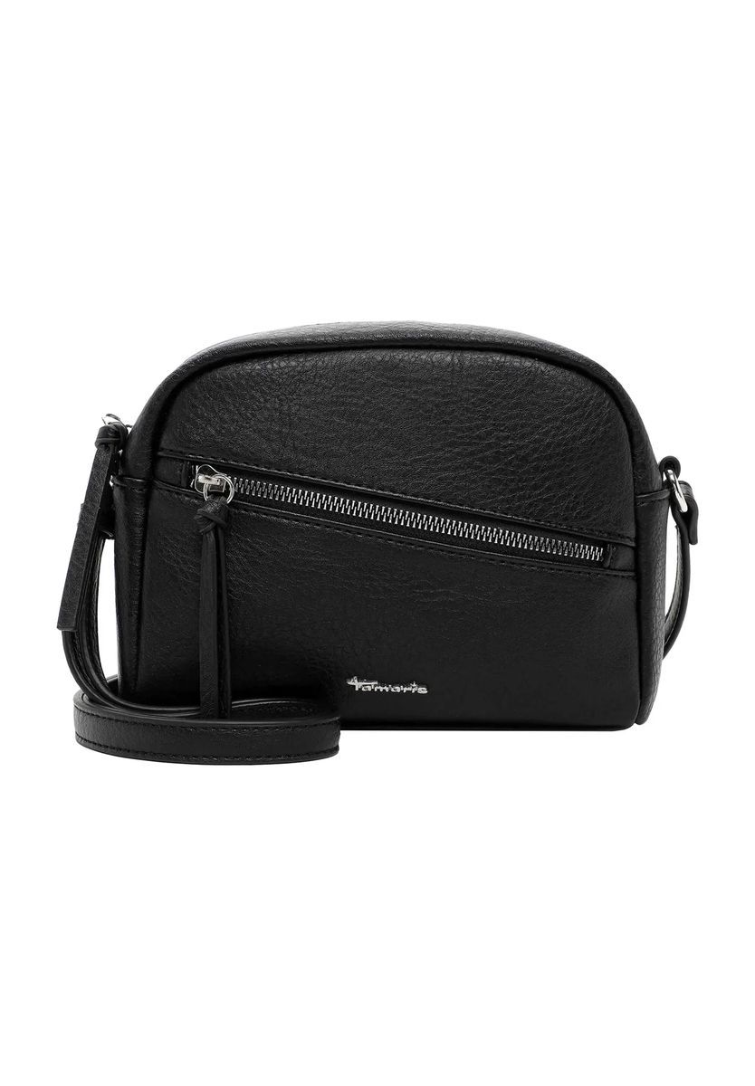 Tamaris Umhängetasche, Kunstleder, Emblem, für Damen, schwarz