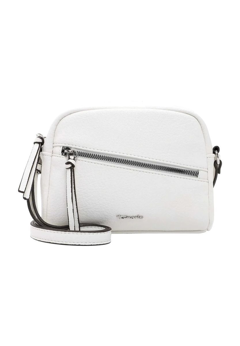 Tamaris Umhängetasche, Kunstleder, Emblem, für Damen, weiß