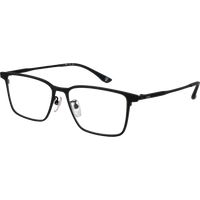 Minimalistische Titanbrille in Rechteckform