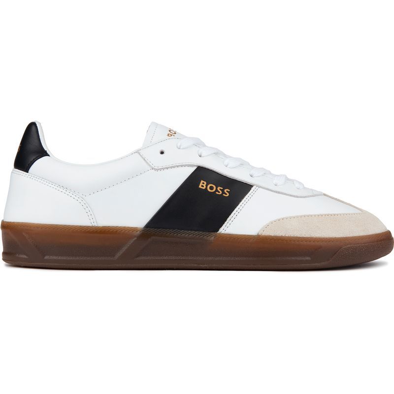 Schlanke Leder Court Sneaker
