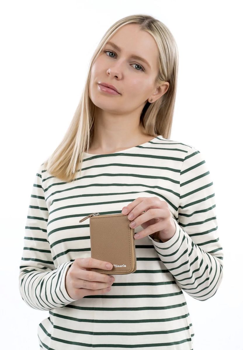 Tamaris Geldbörse, Leder, Logo, uni, für Damen, beige
