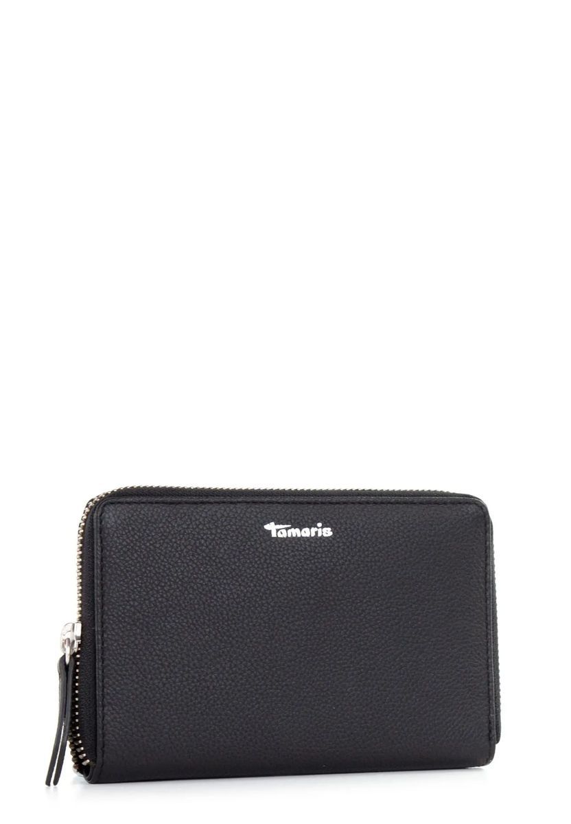 Tamaris Langbörse "Amanda", Leder, für Damen, schwarz