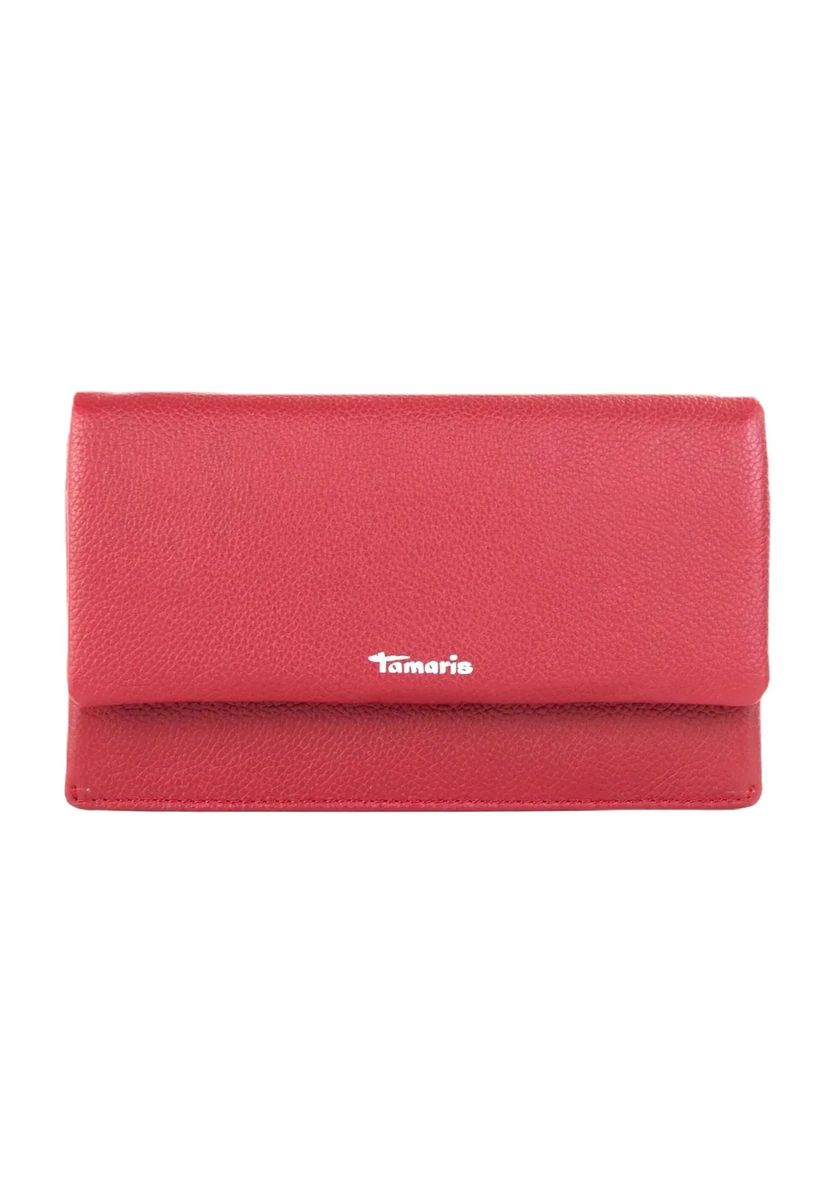 Tamaris Langbörse "Amanda", Leder, Druckknopfverschluss, für Damen, rot