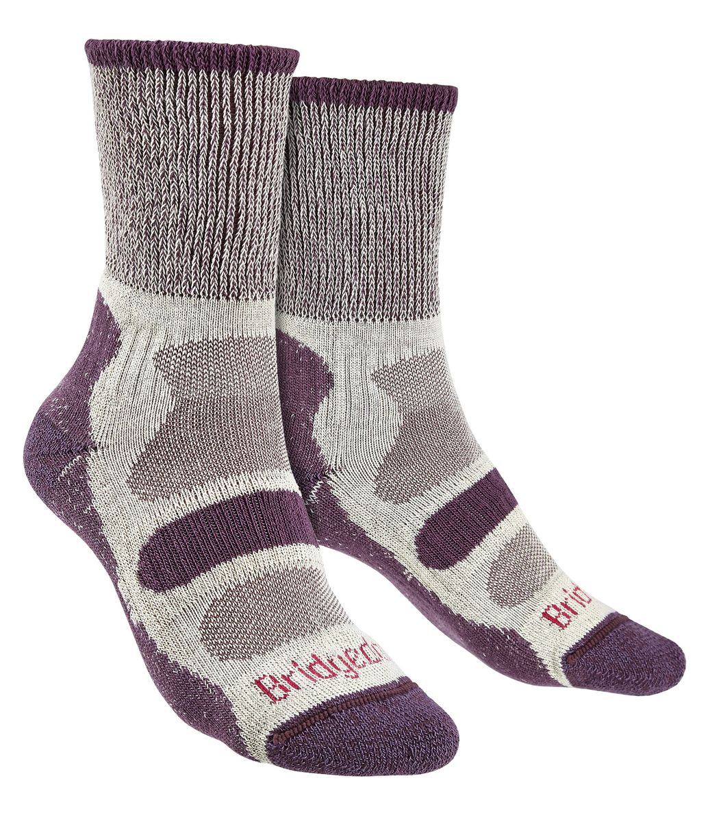 Leichte gepolsterte Baumwoll Wandersocken