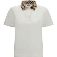Piqué-Poloshirt mit Check-Kragen
