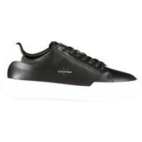 Leder-Low-Top-Sneaker mit Plateausohle