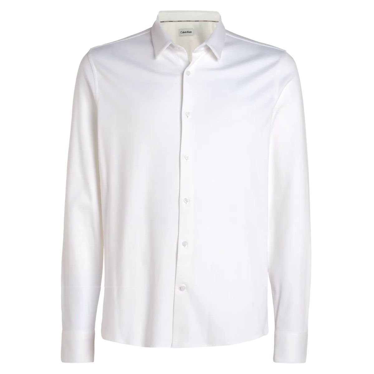 Glattes Slim-Fit Baumwollhemd