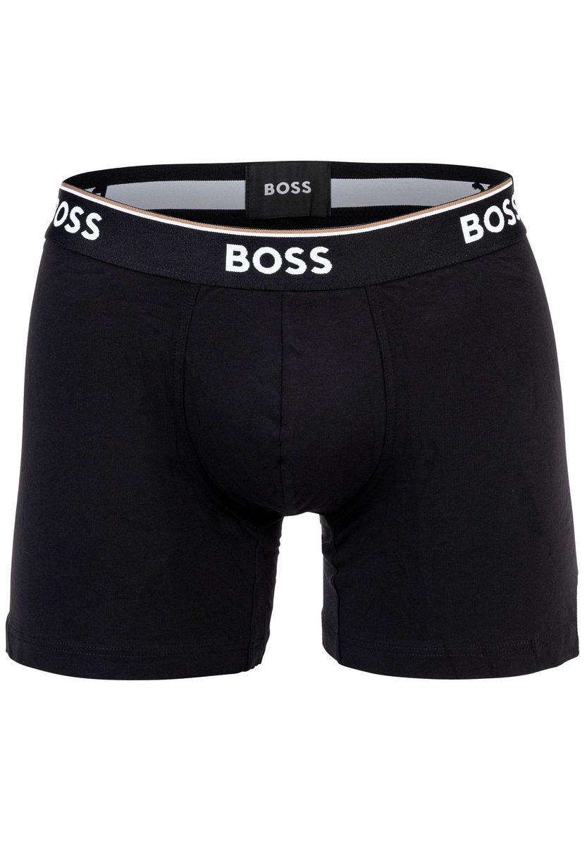 Herren Schwarze Logo-Bund-Boxershorts