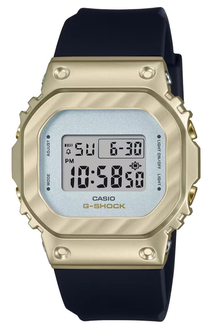 Digitale Armbanduhr mit Metalllünette