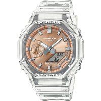 Transparente Analog-Digital-Uhr mit Achteck-Lünette