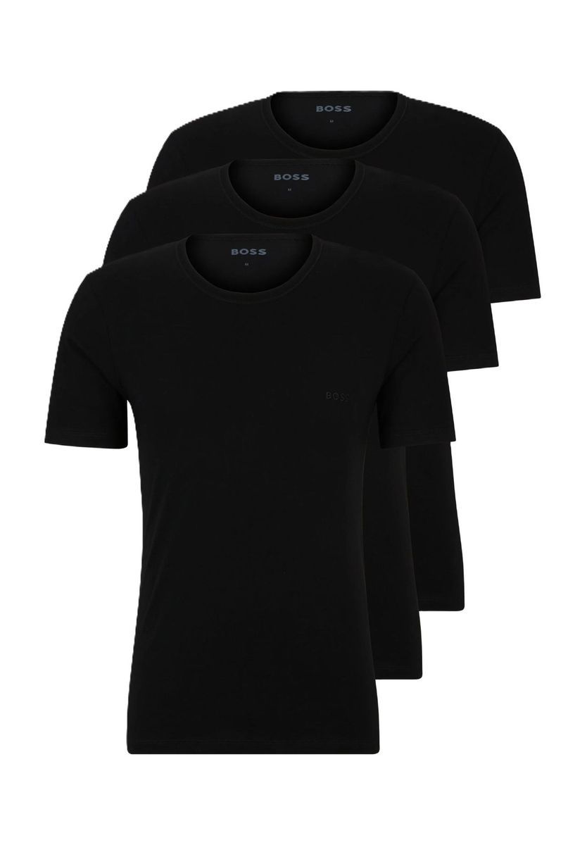 Klassisches Baumwoll-T-Shirt Set mit Rundhalsausschnitt