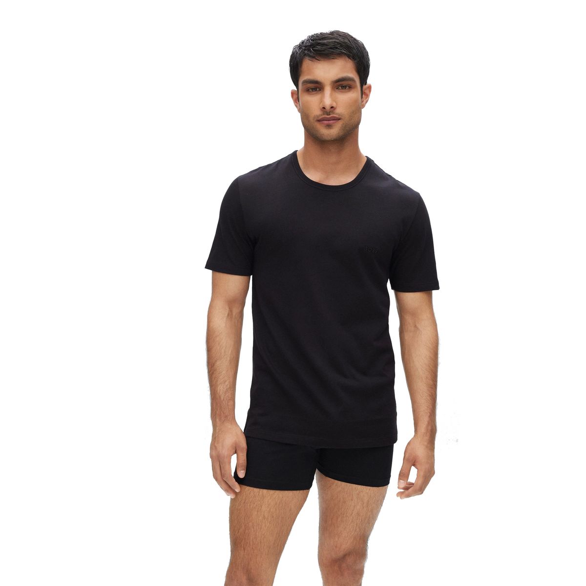 Klassisches Baumwoll-T-Shirt Set mit Rundhalsausschnitt