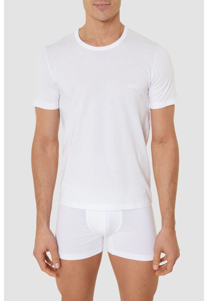 Klassisches Baumwoll-Rundhals T-Shirt im Multipack