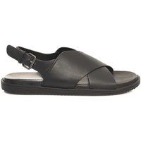 Leder-Sandalen mit Kreuzriemen