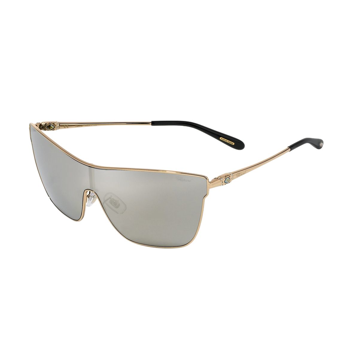 Elegante halbbrandlose Shield-Sonnenbrille