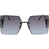 Übergroße Geometrische Randlose Sonnenbrille