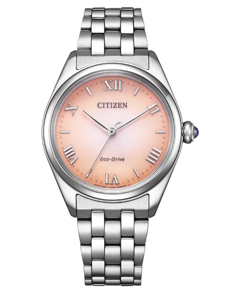 Elegante Eco-Drive Edelstahluhr