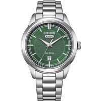 Eco-Drive Zeitmesser mit strukturiertem Zifferblatt