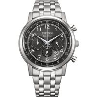Klassischer Edelstahl Chronograph