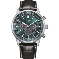 Militär-inspirierte Chronographen-Lederuhr