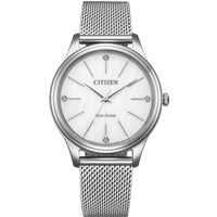 Minimalistische Solar-Uhr mit Milanaise-Armband