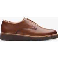 Moderne Flatform-Leder-Derbyschuhe
