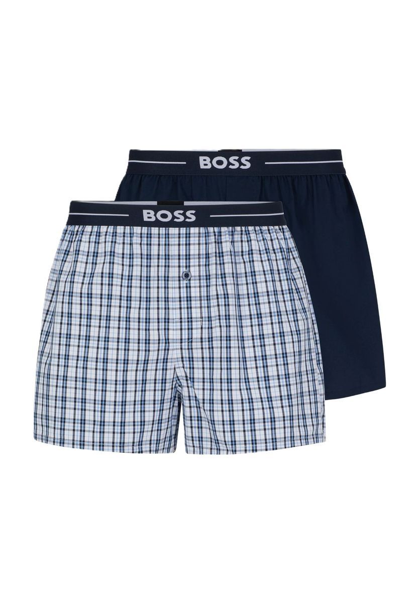 Gewebte Baumwoll-Boxershorts im Doppelpack