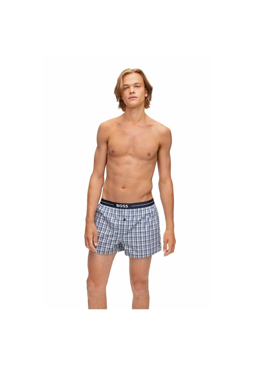 Gewebte Baumwoll-Boxershorts im Doppelpack