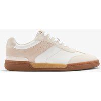 Low-Top-Sneaker aus Leder und Veloursleder