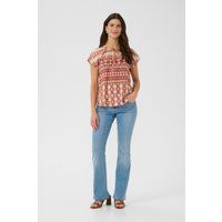 Bluse mit geometrischem Boho-Muster