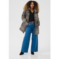Moderne Steppjacke mit Animal-Print