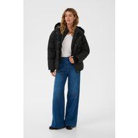 Wattierte Oversize-Steppjacke mit Kapuze