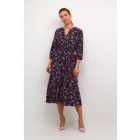 Feminines Midi-Blumenkleid
