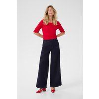 High-Waist Wide-Leg Denim-Jeans