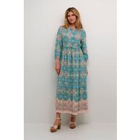 Gemustertes Boho-Midikleid zum Knöpfen
